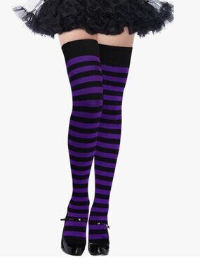 Moon Wood Thigh High Socks